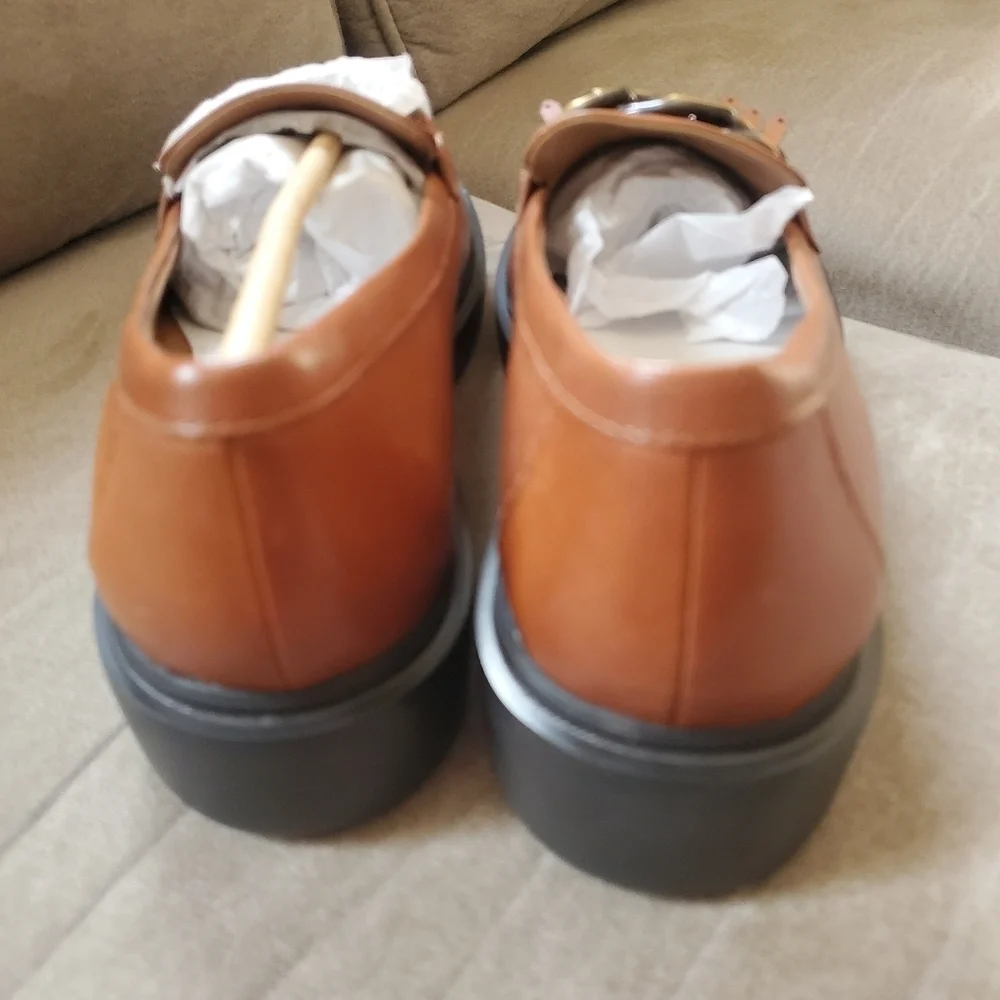 Naturalizer Paris women's loafer cider spice Brown leather Size 7.5M